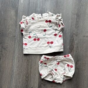 Carter's Cherry Print Diaper Cover Set Size 6 months